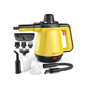 Handheld Steam Cleaner: Multi-Surface Steamer with 10 PCS Accessories Pressurized Natural Steam Cleaner for Home Cleaning Dirt, Grease, Grout, Tile, Floor, Couch and Car