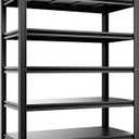 5-Tier 40W X 20D X 72H Heavy Duty Garage Storage Shelves 2500LBS Basement Shelving Heavy Duty Adjustable Unit Rack Metal Rack(Black)