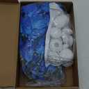 Hanaive 42 Pcs Blue Orchids Artificial Flower Vase Fillers for Floating Candles Wedding Table Centerpiece Blue Orchid and Unscented Floating Candles for Wedding Table Party Home Decoration