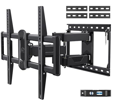 Mounting Dream UL Listed Full Motion TV Mount for Most 42-84 Inch TVs, Adjustable TV Wall Mount Swivel and Tilt, Loading 100 LBS, Max VESA 600x400mm, Fits 16", 18", 24" Studs MD2617-24K