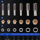 Orion Motor Tech 150pc Oil Drain Plug Repair Kit in M13 M15 M17 M20 M22 Sizes, Metric Oil Drain Pan Thread Repair Kit with Crush Washers Thread Taps Drain Plugs and Carry Case, Rethreading Tools
