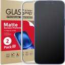 Ambison 2 Pack Matte Glass Screen Protector for iPhone 16/iPhone 15 (6.1 inch), Anti-Glare & Fingerprint, 9H Tempered Glass Film with Easy Installation Tool, Bubble Free, Smooth as Silk