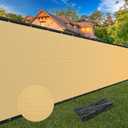 Winpull Privacy Fence Screen 6FT x 50FT, Heavy Duty 170GSM HDPE Fence Screen Privacy Mesh for Chain Link & Wood Fence, 95% Privacy Screen for Backyard Patio Balcony, Reinforced Edges & Grommets