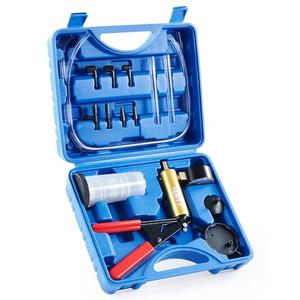 Orion Motor Tech Brake Bleeder Kit with Hand Vacuum Pump and Adapters, Brake Bleeding Kit for Brake Fluid Power Steering Fluid More, Vacuum Brake Bleeder Pump with Pressure Gauge