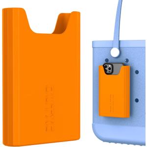 OUTXE Silicone Phone Holder Accessories for Bogg Bag, Phone Case Holder Compatible with All Bogg Bags, Orange Cell Phone Insert for Simple Modern Beach Bag (Orange You Glad)