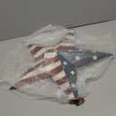 Patriotic Metal Barn Star Wall Decor, 22inch Hanging USA Flag Metal Stars Ornament Indoor Outdoor Americana Star Decor for Door Porch July 4th Memorial Day Labor Day Decoration