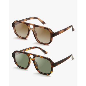 livho Trendy Polarized Square Aviator Sunglasses Women Men Square Eyewear Frame, Retro Sun Glasses for Women Men 2025 Shades