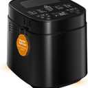 2026 Upgraded 2.5LB Bread Maker with Built-in Electronic Scale | 25-in-1 Bread Machine, Beginner-Friendly with Adjustable Baking & Fermentation, Non-Stick Easy-Clean Pan, Iron Black