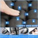Upgrade Travel Cushion Airplane Seat with No External Pump, 3D Inflatable Seat Cushion, Adjustable Air Cushion with Non-Skid, Coccyx Tailbone Pain Relief Chair Pad for Office, Car, Wheelchair