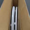 Elongated White Toilet Seat Natural Wood Toilet Seat with Zinc Alloy Hinges, Easy to Install also Easy to Clean, Scratch Resistant by Angol Shiold (Elongated, White)