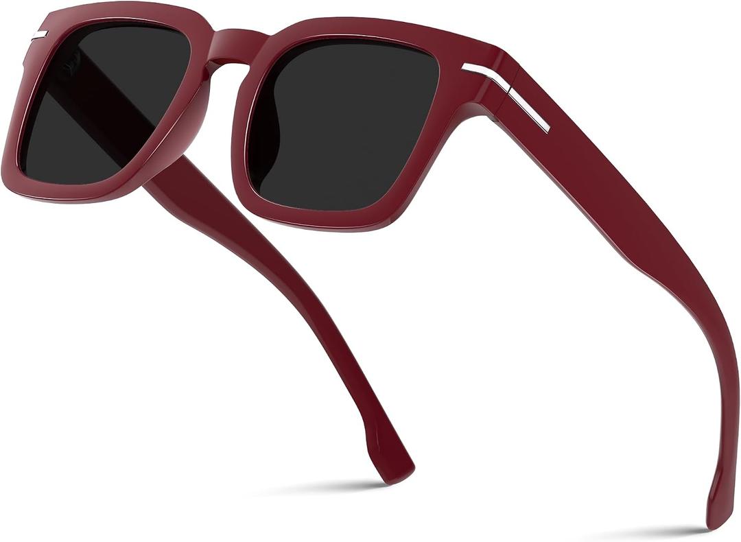 Trendy Sunglasses for Women Men Driving Square Frame UV Protection