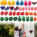 36 PCS Rock Climbing Wall for Kids, Rock Wall Climbing Holds, Adults Climbing Grip Kits Holds Up to 230 lbs for Outdoor Indoor Home Playground Climbing Wall Holds
