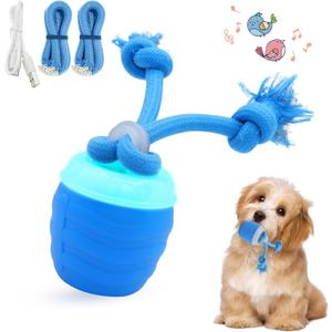 Interactive Dog Toy Ball,Automatic Moving Dog Ball with Bird Sound & Bluetooth Music,3 Play Modes Self Rolling Dog Ball,USB Rechargeable Toys for Boredom Small Medium Dogs,Not for Aggressive Chewers.