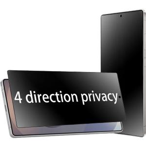 2 Pack 360 Degree Matte Privacy Screen Protector for Samsung Galaxy S25 Ultra Anti-glare Anti-Spy 4 Sides Soft Film Support Finger Unlock