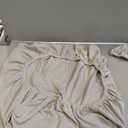 Couch Cushion Covers, Comfort Soft Magic Sofa Covers Washable Stretch Resistant Slipcovers for Sectional and L Shaped Seats Furniture Protectors for Pets (2 Seaters Covers, Ivory)