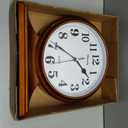 Desk Clock for Table Decor,Retro Mantel Clock Battery Operated for Fireplace Mantel, Living Room,Bedroom,Office,Desktop Decoration (Brown)