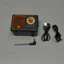 Retro Bluetooth Speaker, Wireless Mini Portable Speakers Support USB/TF Card/AUX, Vintage Radio Bluetooth Speaker for Kitchen Desk Bedroom Office Outdoor, Retro Gifts for Women Men, Green