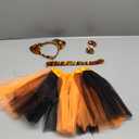 WILLBOND 4 Pieces Tiger Costume Adult Kids Animal Fancy Dress Costume Tiger Ear Tail Headband Bow Tie Tutu Skirt for Women, Medium