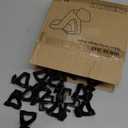 HOUSE DAY Space Saving Hanger Hooks 60 Pack, Black Clothes Hanger Connector Hooks, Heavy Duty Hanger Hooks Space Saver, Premium College Dorm Room Essentials, Good Closet Organizers and Storage