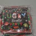 HAKOTI Christmas Party Decorations,60Pcs Ugly Sweater Party Decorations Set Christmas Plates and Napkins for New Year Ugly Sweater Dinnerware Xmas Holiday Party Disposable Supplies