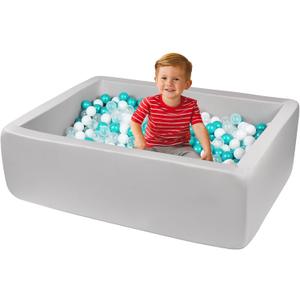 Ball Pits 47.2" x 35.4" x 13.7" Thickness 2.7" Foam Ball Pits for Kids Toddlers Soft Play Equipment for Toddlers (Light Gray)