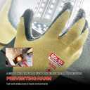 Insulated Electrician Gloves 400V High Voltage Electrical Gloves,Rubber Safety Work Gloves,Non Slip,Non Electric Shock (Large)