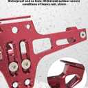 MDPROMCP Universal Motorcycle Fender Eliminator With LED Light CNC Aluminum License Plate Bracket (Red)