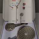 Dual Handheld Shower Head Combo, 2-in-1 Rain Shower Heads System 8 Inch Rainfall Shower Head and 10 Modes High Pressure Hand Held Showerhead with Built-in Power Wash (Brushed Nickel)