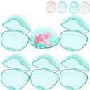 Pacifier Case,6 Pack BPA Free Pacifier Holder Case,Transparent Container Box for Baby Binky（Not Included),Essential Pacifier Accessories,Alway Keep Paci Clean,Easy to Clean(Green)
