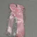 Bow Garland Decor for Bachelorette Party Decorations, Pink Satin Ribbon Coquette Table Birthday Party Garland, Bow Decor Banner for Bridal Shower, Wedding Favors, Birthday, Engagement Supplies