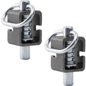 Spring Latch Lock, Weld-On Spring Latch Assembly, Trailer Gate Latch, Pack of 2 (Universal)