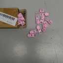 uxcell 20 Pcs Zipper Sliders, #5 Zipper Metal Repair Replacement with Zip Pull No Sewing Required for Sewing Bags Wallets Jackets Closed-End Zippers Repair, Pink
