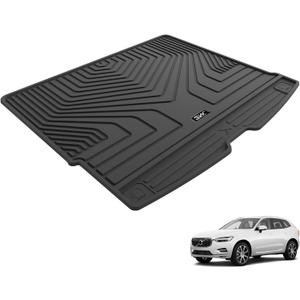 3W Cargo Liner Fit Volvo XC60 2018-2024 2025 TPE All Weather Custom Fit Volvo XC60 Tunk Mat Accessories Black