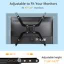 HUANUO Universal VESA Mount Adapter Kit, Non-VESA Adapter for 17 to 27 Inch Monitor Screens to 75x75 VESA Mount