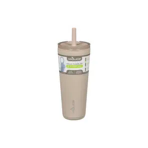 REDUCE Halo 32 oz Stainless Steel Vacuum Insulated Tumbler - Spill Proof Travel Mug with Flip Handle Lid - Keeps Drinks Cold for 32 Hrs - Dishwasher Safe - Cupholder Friendly