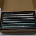 12 inch Green Gradient Taper Candles Unscented Smokeless Long Tall Tapered Candle for Candlesticks Sticks Wedding Advent Home Decor Dinner ChristmasSet of 12