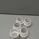 1-1/2" PVC Pipe Fitting Adapter Connector Union Coupling Schedule 40 (Slip Socket x NPT Male Pipe Thread), Pack of 5
