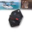 Hi-Amp Circuit Breaker T1 Reset, Extended Face Parallel Bolt Mount 1/4" for Boat Marin RV CaravaReset, Water Proof,Resistant (Panel Mount, 60A)