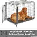 MidWest Homes for Pets 42-Inch Replacement Pan, Measures 41.3 x 27.75 x 1 Inches, Universal Leak-Proof Tray for Dog Crates & Multi-Purpose Use, Fits Most Standard 42" Wire Crates