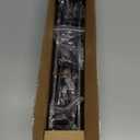 2 Pack Brown Curtain Rods for windows 32 to 48 inch, 5/8 inch Splicing Heavy Duty Metal Curtain Rod Set with Brackets