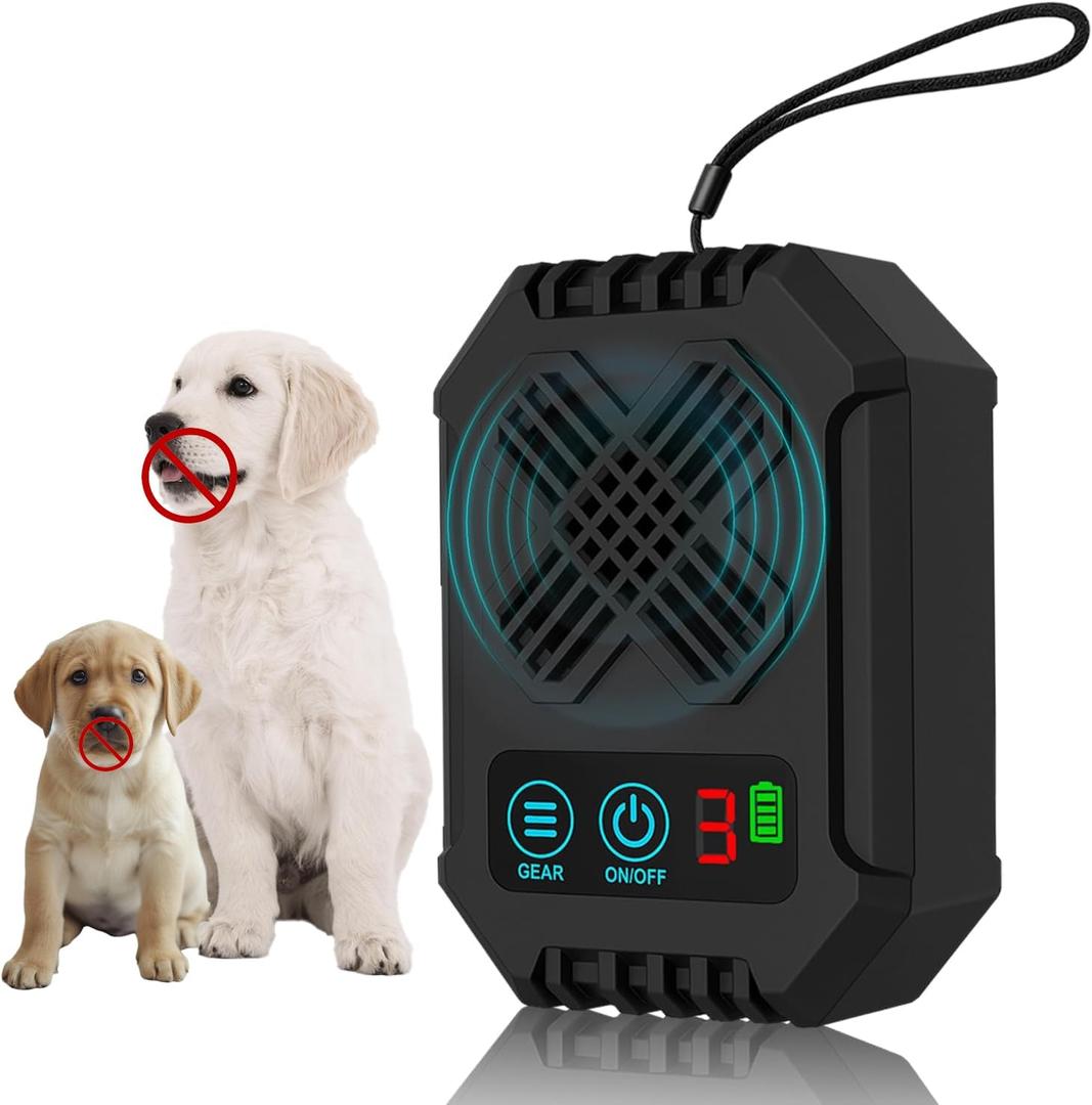 Anti Barking Devices, Dog Bark Deterrent Device 3 Adjustable Modes, Ultrasonic Dog Bark WNM Fei