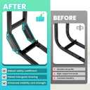 ECOTRIC Universal Golf Cart Rear Seat Safety Grab Bar Safety Seat Handle Rail Handles for Yamaha Club Car EZGO TXT DS Golf Cart Accessories