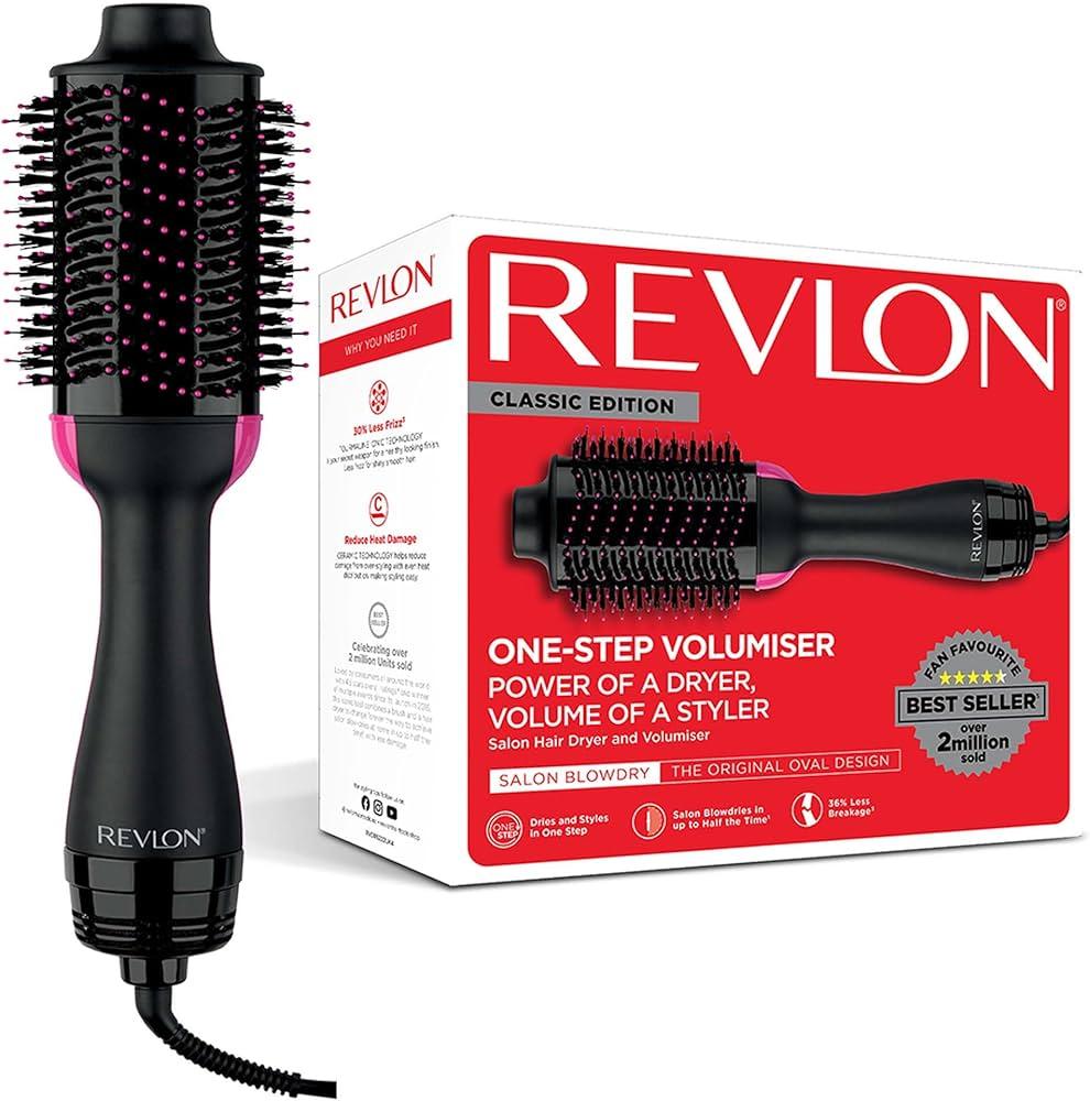 REVLON 1100 Watt 3 Heat 2 Speed Pro Collection One Step Ionic Hair Dryer and Volumizer