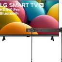 LG 32" inch Smart TV (2025) LR600 32" Class HD HDR10 LR60 Series webOS 23 Bluetooth α5 AI Processor Gen6 + Wall Mount 