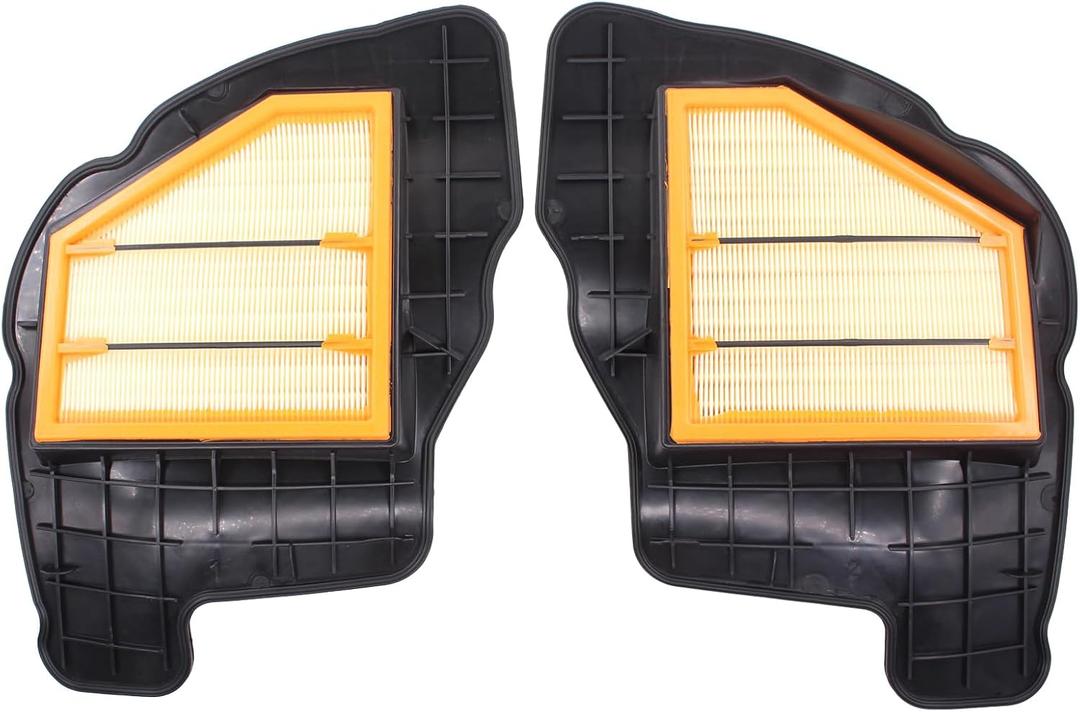 MOTOKU Left and Right Engine Air Filter Kit for BMW E70 E71 X5 X6 F01 F04 750i F10 550i 650i 2008 2009 2010 2011 2012 2013 2014