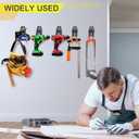 28 Pack Heavy Duty Garage Hooks, Utility Wall Mounted Storage System, with Anti-Slip Coating Hanger, for Hanging Power and Garden Tools, Ladders, Bikes, Ropes and Bulk Items
