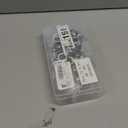 Grommet Tool Kit, Grommet Setting Tool and 100 Sets Eyelets with Storage Box, 1/2 Inch Inside Diameter (Silver)