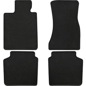 Car Floor Mats Custom Fit for BMW 7 Series G12 2016-2023 730Li 740Li 750Li 760Li Black Rubber Auto Liner Mats All Weather Protection Heavy Duty Odorless