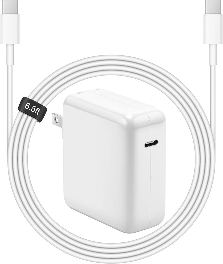 [MFi Certified] Charger for Mac Book Pro Air 118W 96W 87W 61W USB C Fast Power Adapter, Compatible with MacBook Air Pro and All USB-C Devices