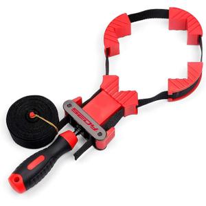 SEDY 13 ft. Belt Band Clamp Strap Clamp for Woodworking, Quick Release Frame Clamps with 90-Degree Corner Pieces